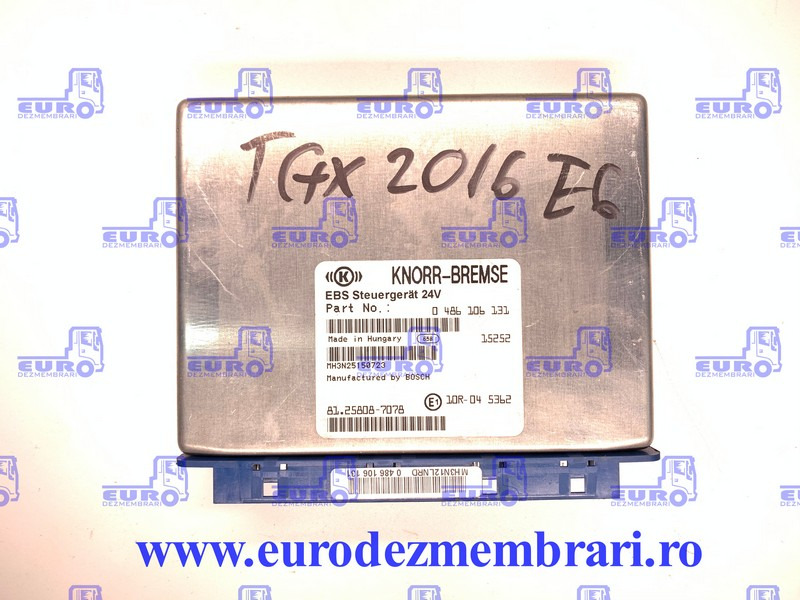 CALCULATOR EBS MAN TGX 81.25808.7078, 0486106131 - ECU voor Vrachtwagen: afbeelding 1 CALCULATOR EBS MAN TGX 81.25808.7078, 0486106131 - ECU voor Vrachtwagen: afbeelding 1
