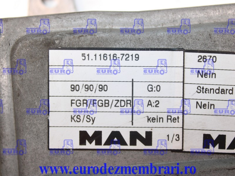 CALCULATOR MOTOR MAN LE 51.11616.7219, 51.11616.7146, 51.11616.7286 - ECU voor Vrachtwagen: afbeelding 3 CALCULATOR MOTOR MAN LE 51.11616.7219, 51.11616.7146, 51.11616.7286 - ECU voor Vrachtwagen: afbeelding 3
