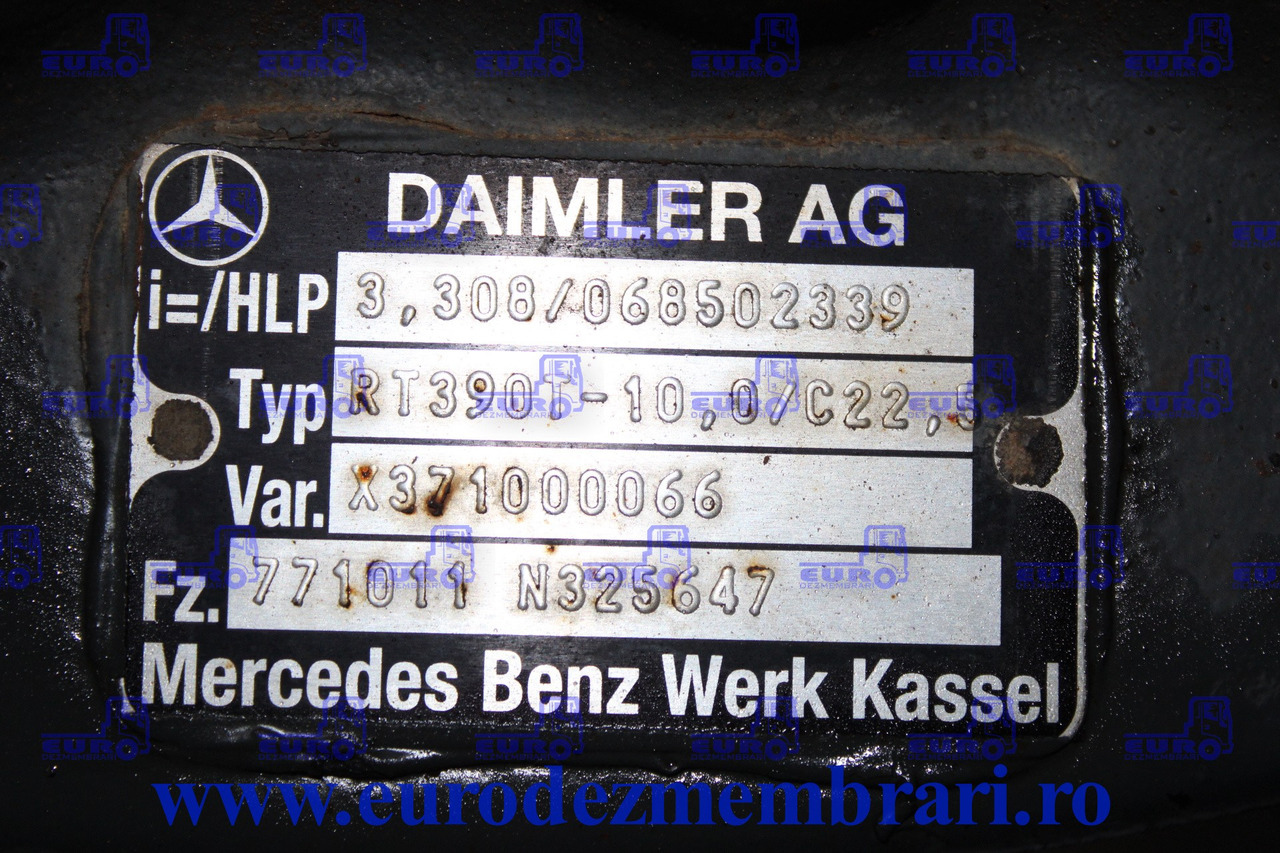 DIFERENTIAL FINAL AXA SPATE MERCEDES AROCS RT390T-10,0-C22,5 R-3,308 068502339 - Differentieel voor Vrachtwagen: afbeelding 3 DIFERENTIAL FINAL AXA SPATE MERCEDES AROCS RT390T-10,0-C22,5 R-3,308 068502339 - Differentieel voor Vrachtwagen: afbeelding 3