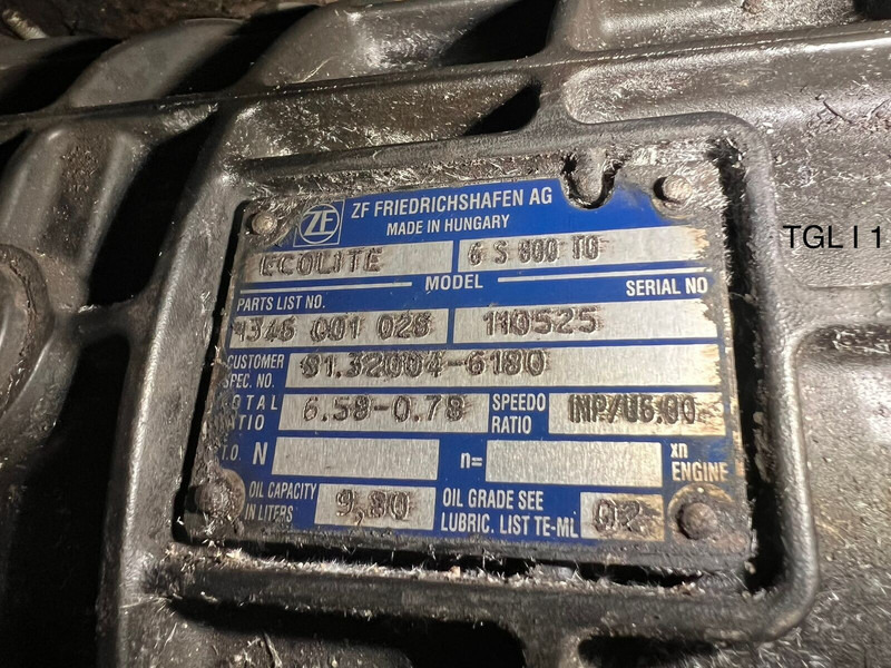 MAN ZF ECOLITE 6S 800 TO - Versnellingsbak: afbeelding 5 MAN ZF ECOLITE 6S 800 TO - Versnellingsbak: afbeelding 5