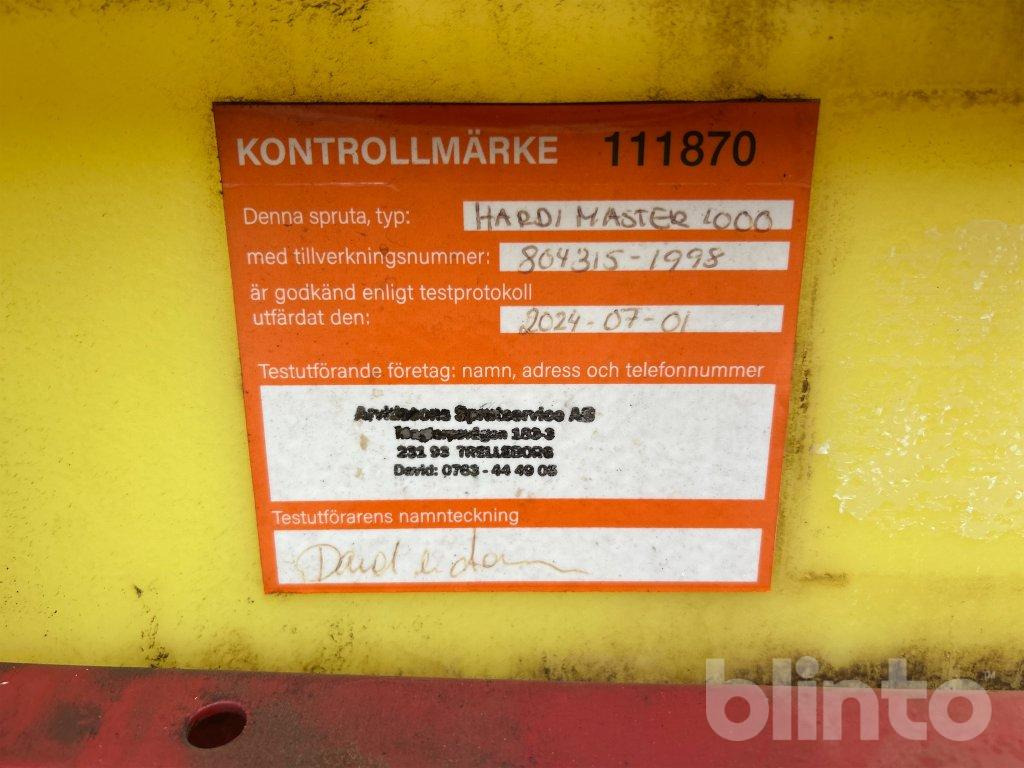 Veldspuit Hardy Master 1000liter - 12m: afbeelding 27 Veldspuit Hardy Master 1000liter - 12m: afbeelding 27
