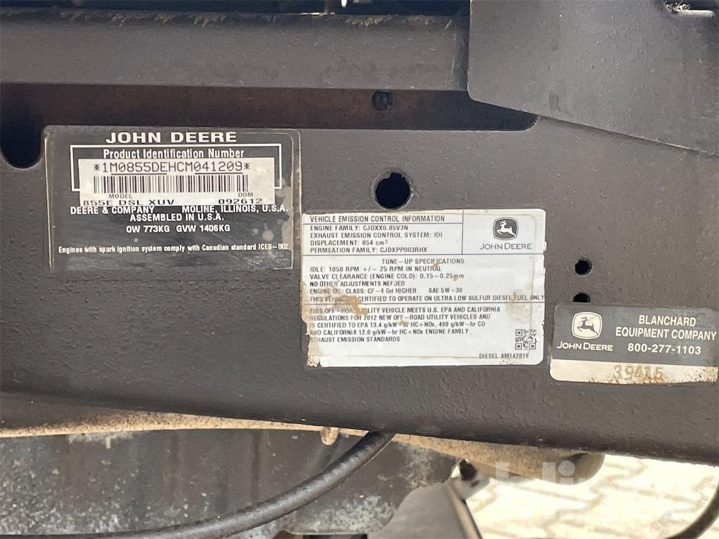 John Deere Gator XUV 855E (2012) - Handicart: afbeelding 5 John Deere Gator XUV 855E (2012) - Handicart: afbeelding 5