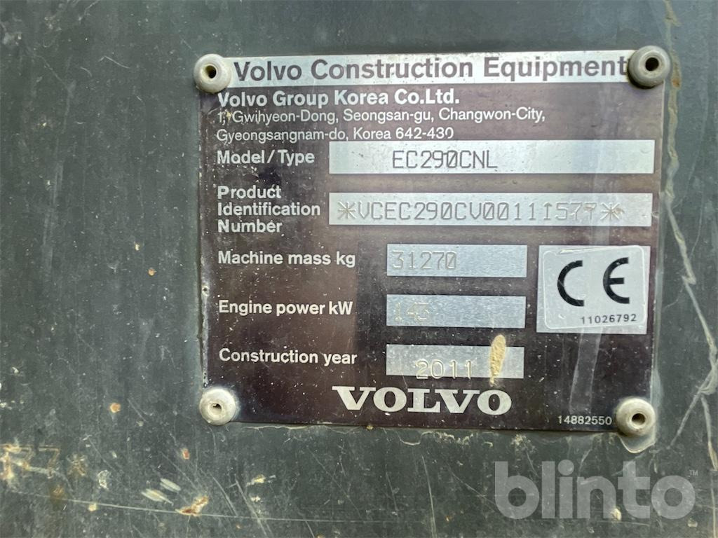Volvo EC290CNL (2011) - Rupsgraafmachine: afbeelding 5 Volvo EC290CNL (2011) - Rupsgraafmachine: afbeelding 5