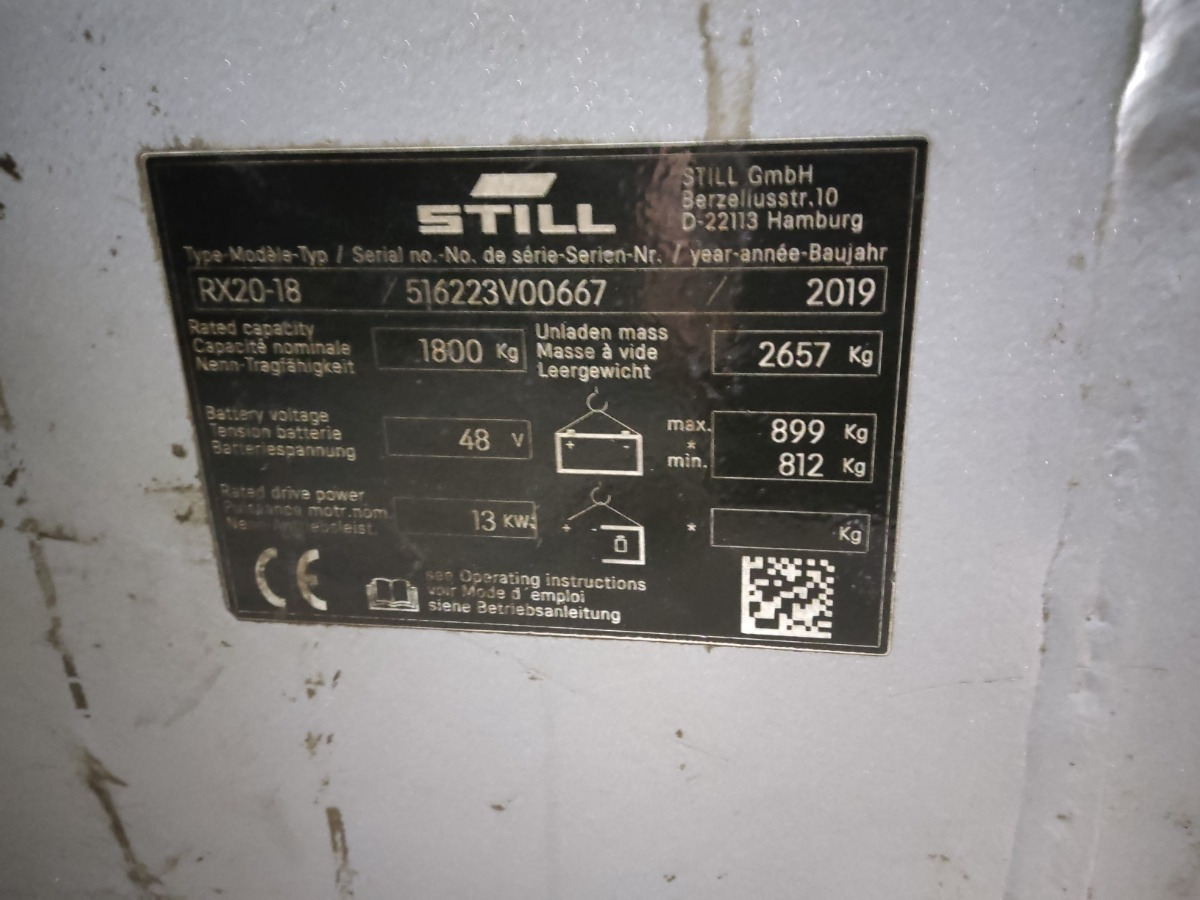 Still RX20-18 - Elektrische heftruck: afbeelding 5 Still RX20-18 - Elektrische heftruck: afbeelding 5