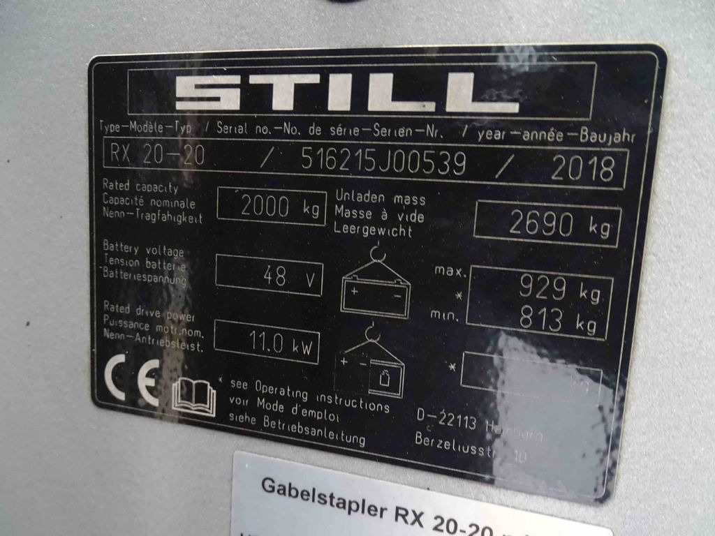 Still RX20-20 - Elektrische heftruck: afbeelding 5 Still RX20-20 - Elektrische heftruck: afbeelding 5