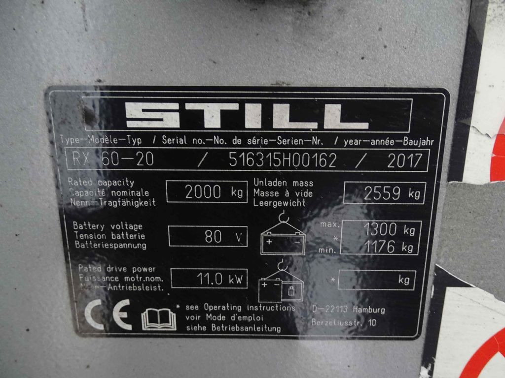 Still RX60-20 - Elektrische heftruck: afbeelding 5 Still RX60-20 - Elektrische heftruck: afbeelding 5