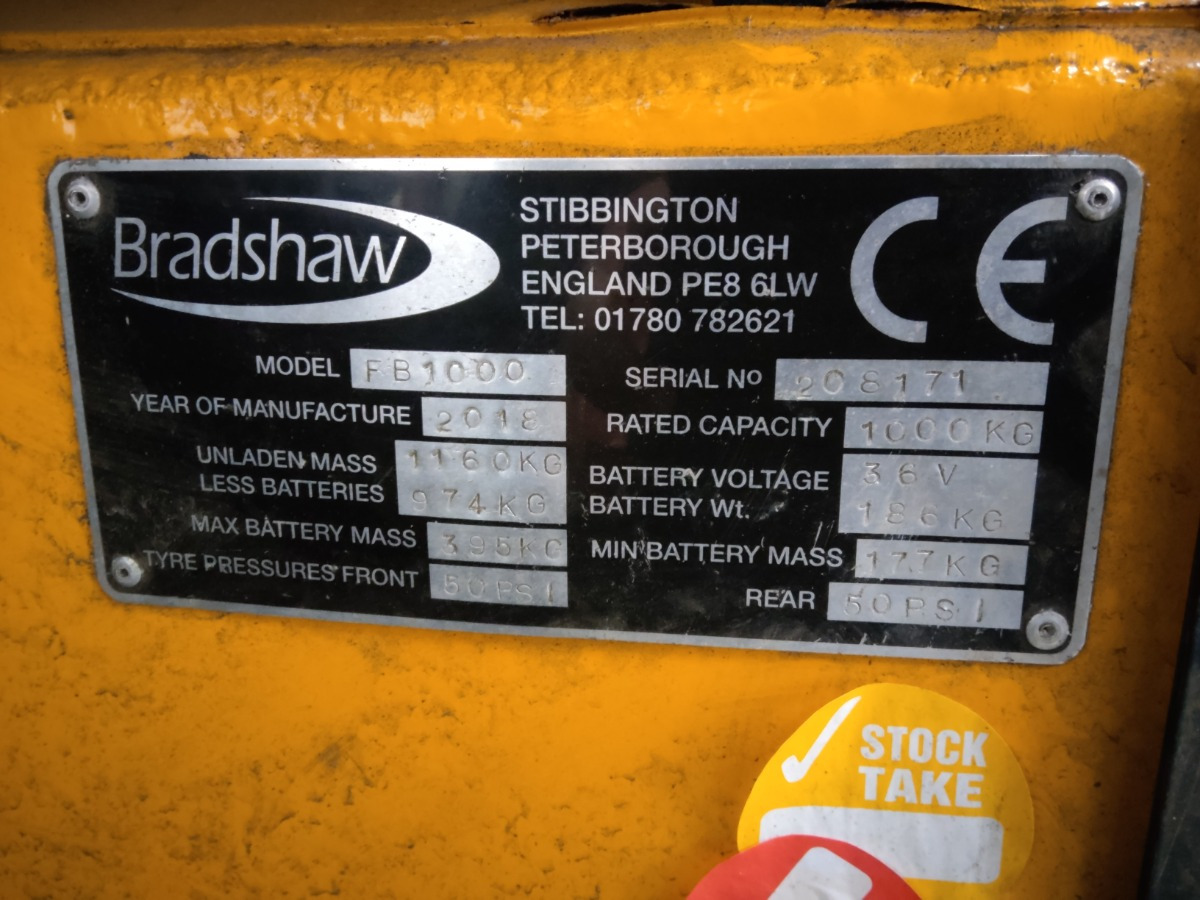 Weitere BRADSHAW/FB1000 - Elektrische trekker: afbeelding 4 Weitere BRADSHAW/FB1000 - Elektrische trekker: afbeelding 4