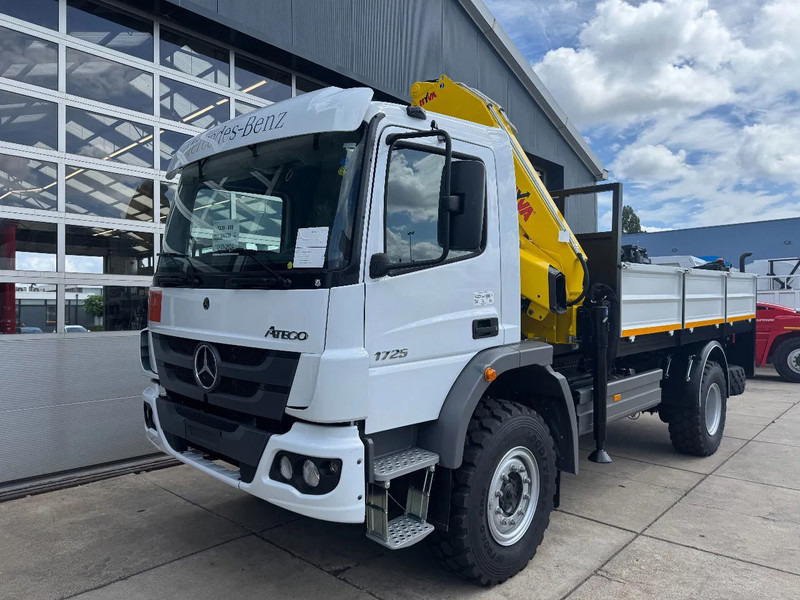 Mercedes-Benz Atego Atego 1725 4x4 Flatbed with Hyva HB120 Crane - Kraanwagen: afbeelding 3 Mercedes-Benz Atego Atego 1725 4x4 Flatbed with Hyva HB120 Crane - Kraanwagen: afbeelding 3