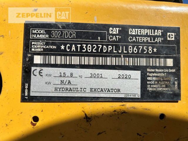 Cat 302.7D - Minigraafmachine: afbeelding 5 Cat 302.7D - Minigraafmachine: afbeelding 5