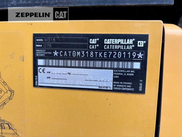 Cat M318-07A - Mobiele graafmachine: afbeelding 2 Cat M318-07A - Mobiele graafmachine: afbeelding 2