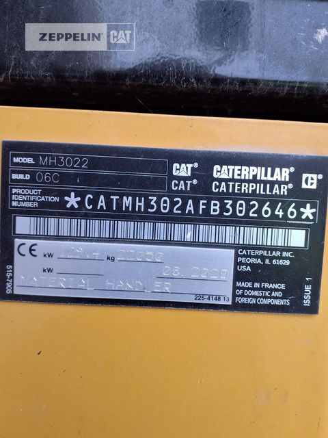 Cat MH3022-06C - Overslagkraan: afbeelding 5 Cat MH3022-06C - Overslagkraan: afbeelding 5