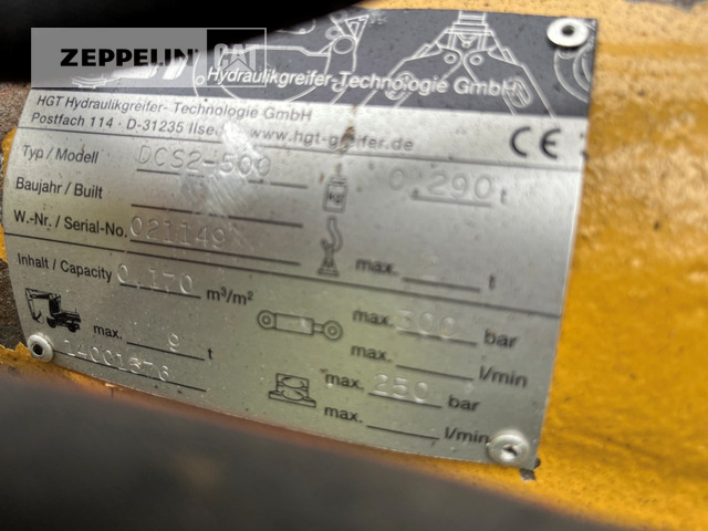 Hydraulik-Greifer-Technologie Greifer ZZ2-400 - Overslaggrijper: afbeelding 4 Hydraulik-Greifer-Technologie Greifer ZZ2-400 - Overslaggrijper: afbeelding 4