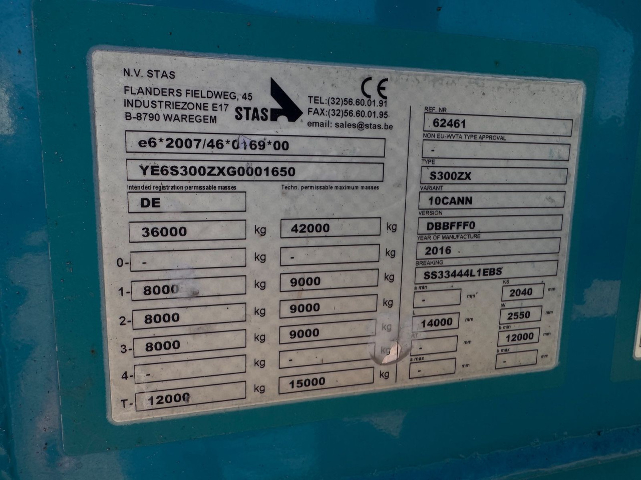 Schuifvloer oplegger Stas S 300 ZX Walkingfloor  Schubboden 2 x Vorhanden: afbeelding 21